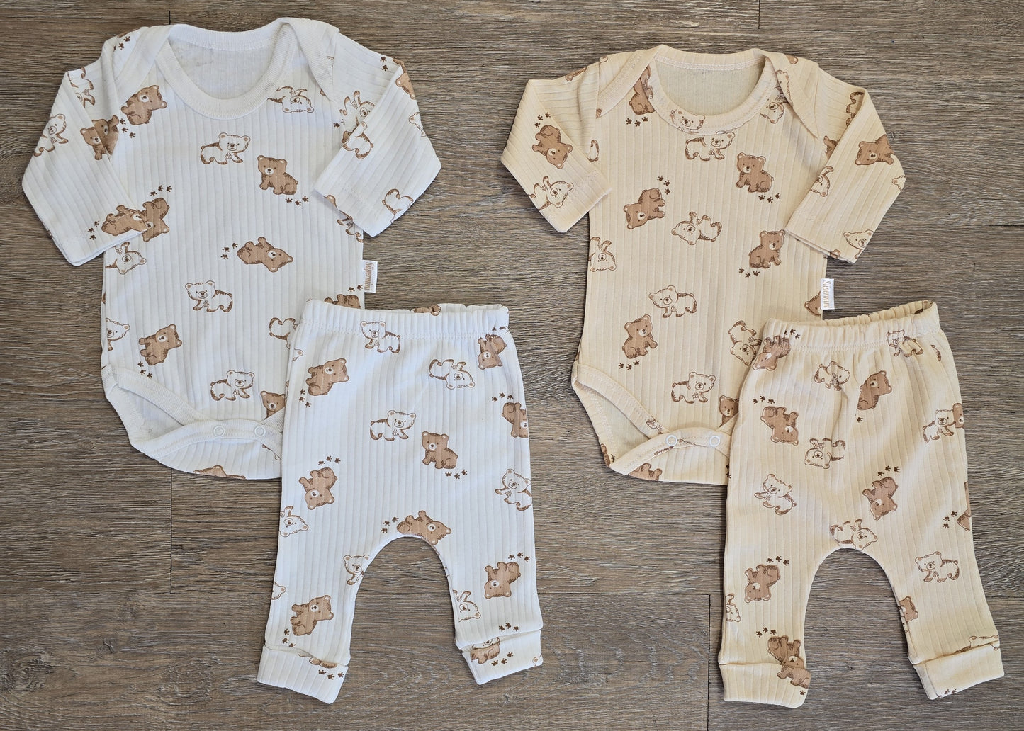 Ensemble bébé body et pantalon unisexe taille de                          100% coton ref 0116 ALL FOR KIDS