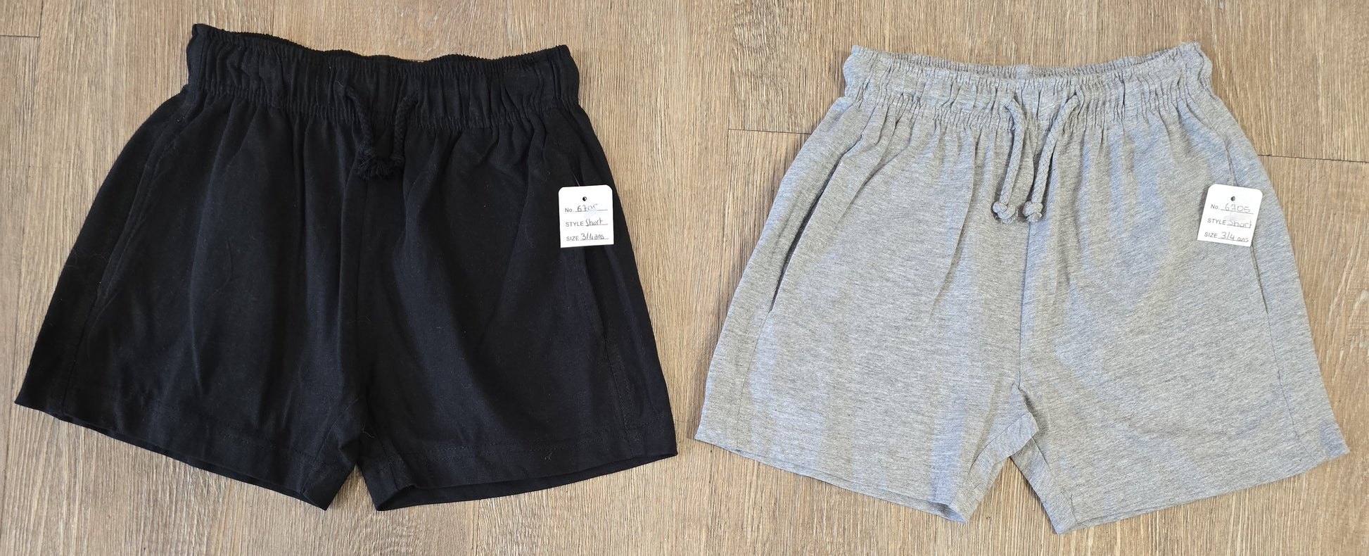 Short gris ou noir dernière taille 3 et 5 ans 100% coton ref 6705 ALL FOR KIDS
