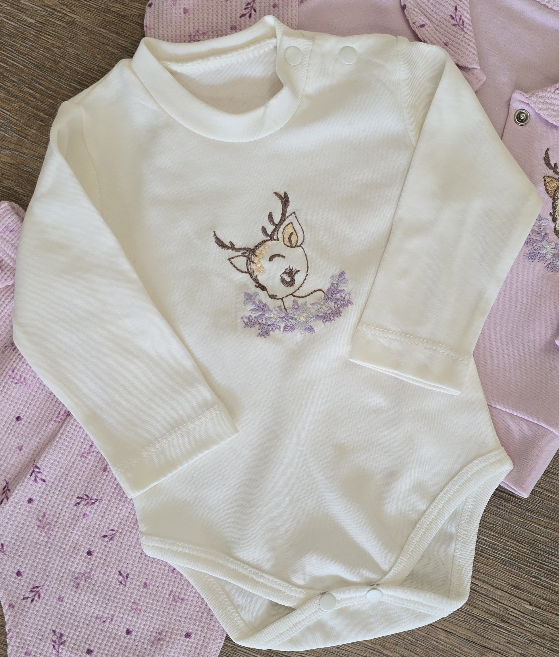 Ensemble bébé fille gillet body pantalon taille 3 à 9 mois ALL FOR KIDS