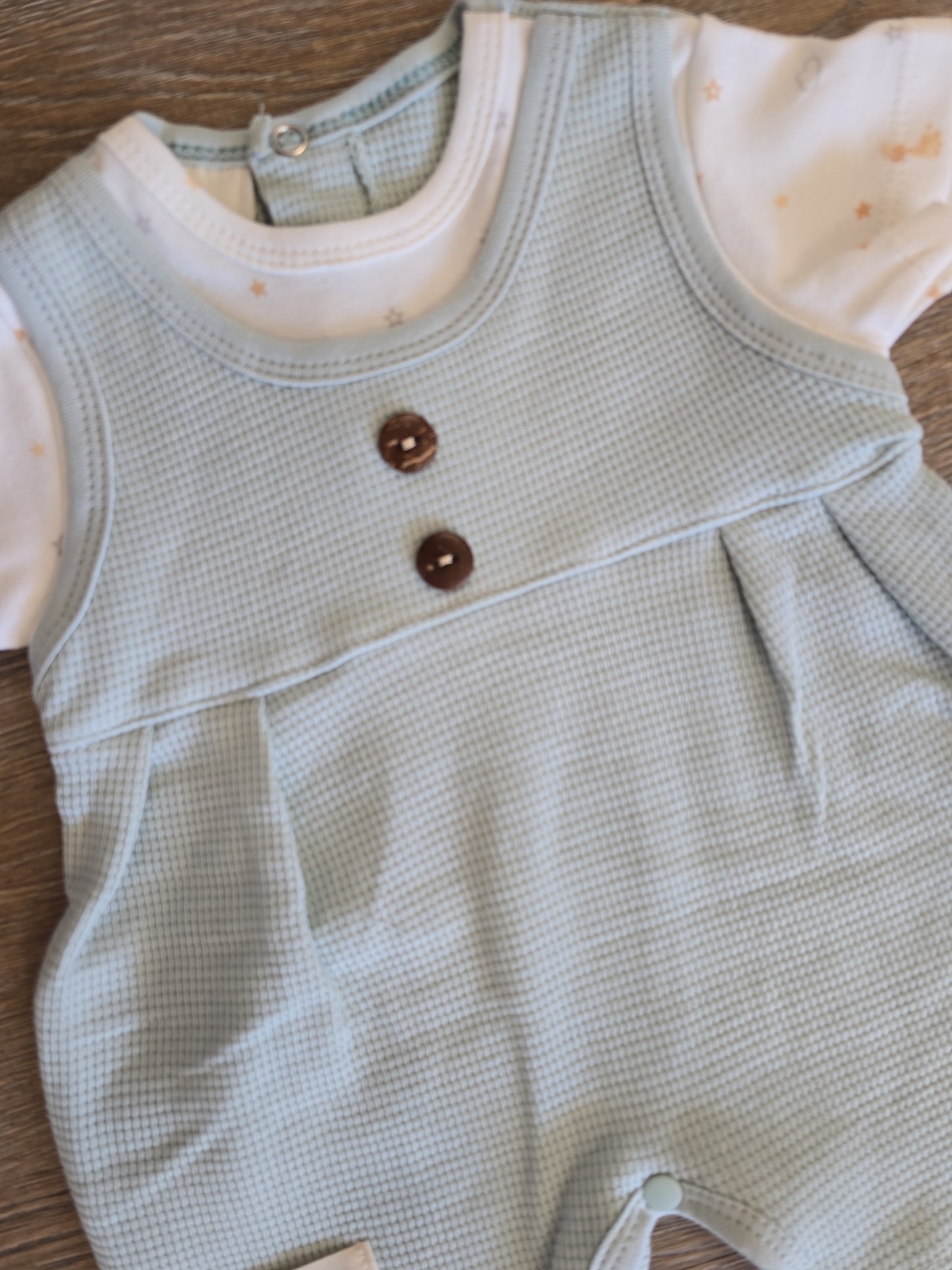 Barboteuse bébé mixte coton taille de 0 à 6 mois ref 1218 ALL FOR KIDS