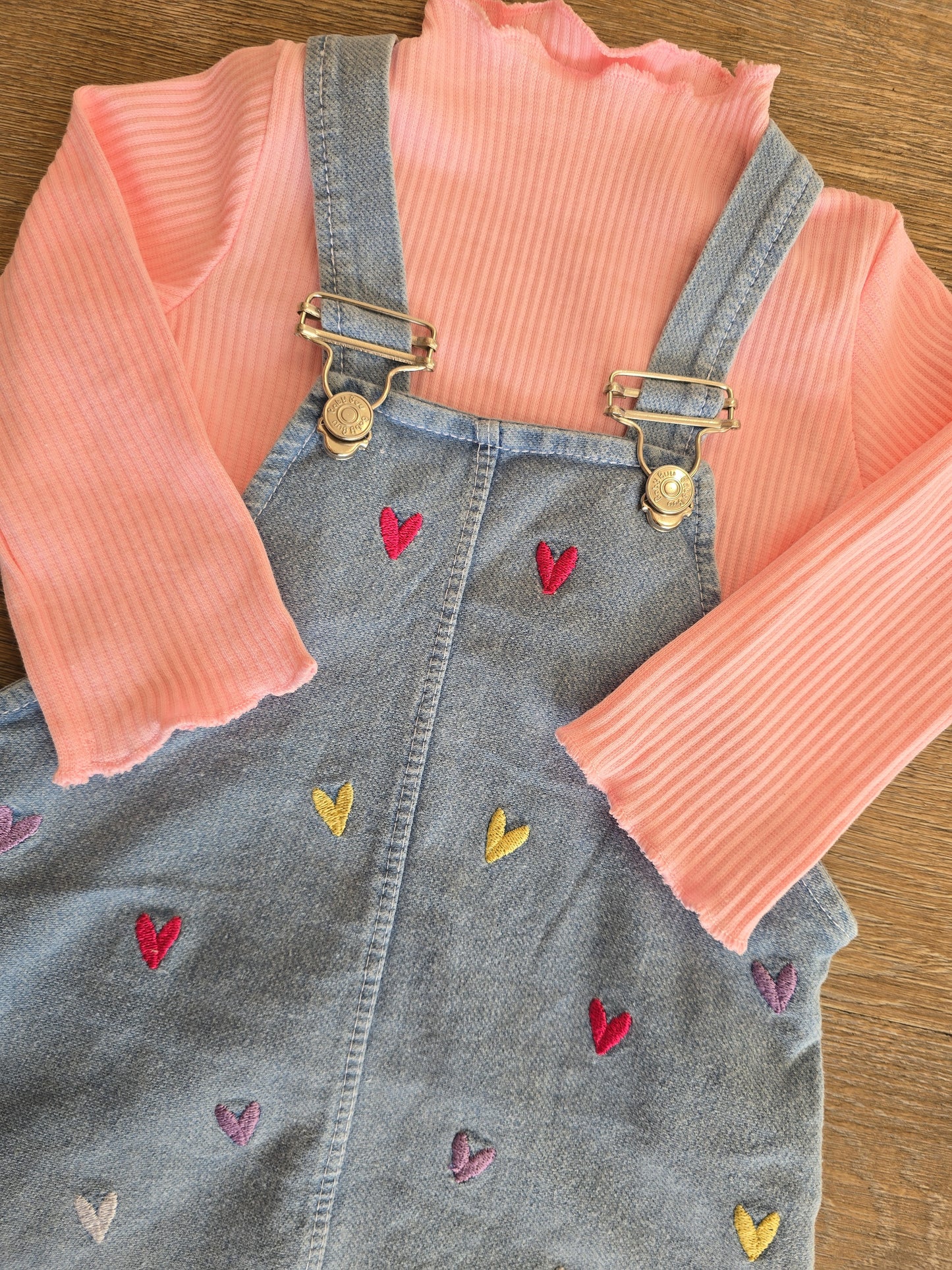 Ensemble salopette effet jean taille de 9 à 24 mois 100% coton ref 0343
