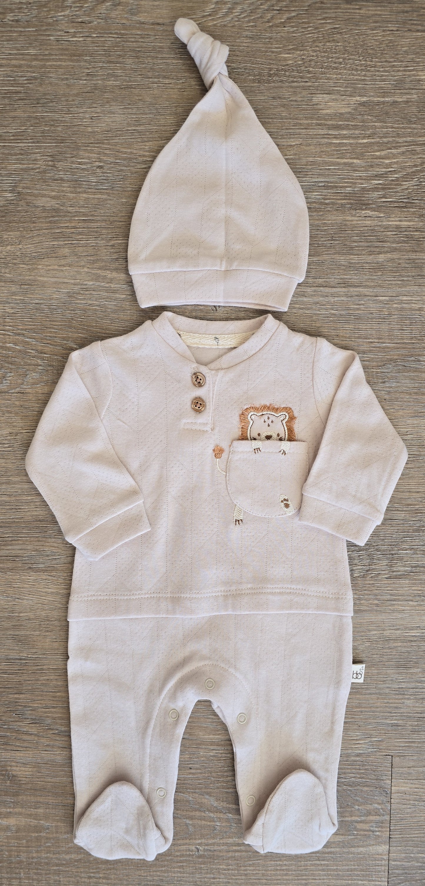 Pyjamas bébé garçon avec bonnet coton taille de 0 à 6 mois ref 10 ALL FOR KIDS