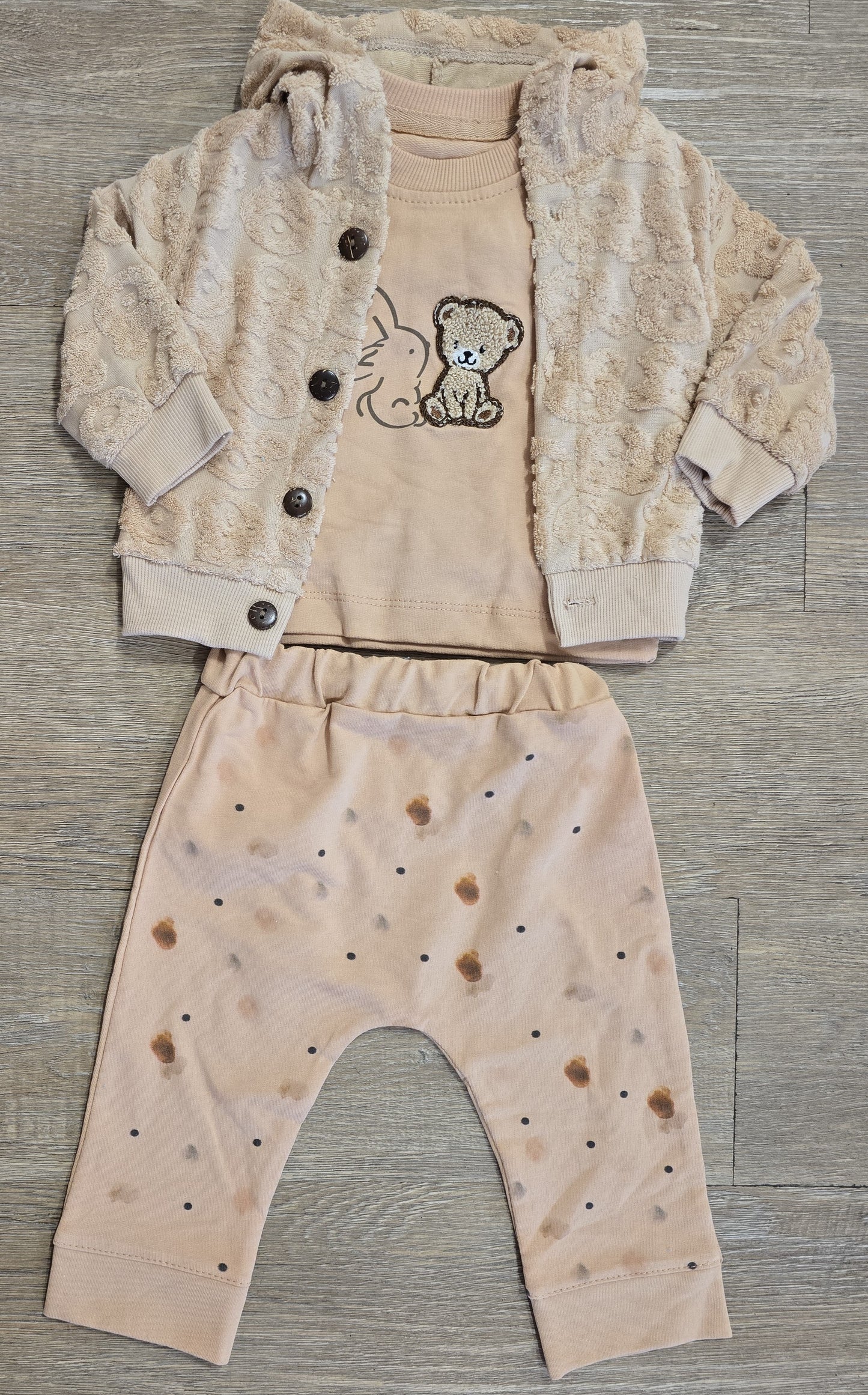 Ensemble bébé garçon 3 pièces taille de 6 à 12 mois ref 663