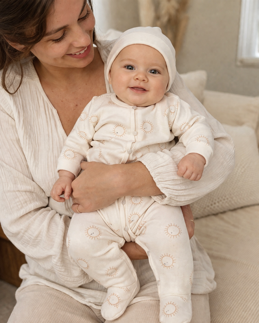 Pyjama bébé garçon avec bonnet 100% coton taille de 0 à 6 mois ref 3      1023 ALL FOR KIDS