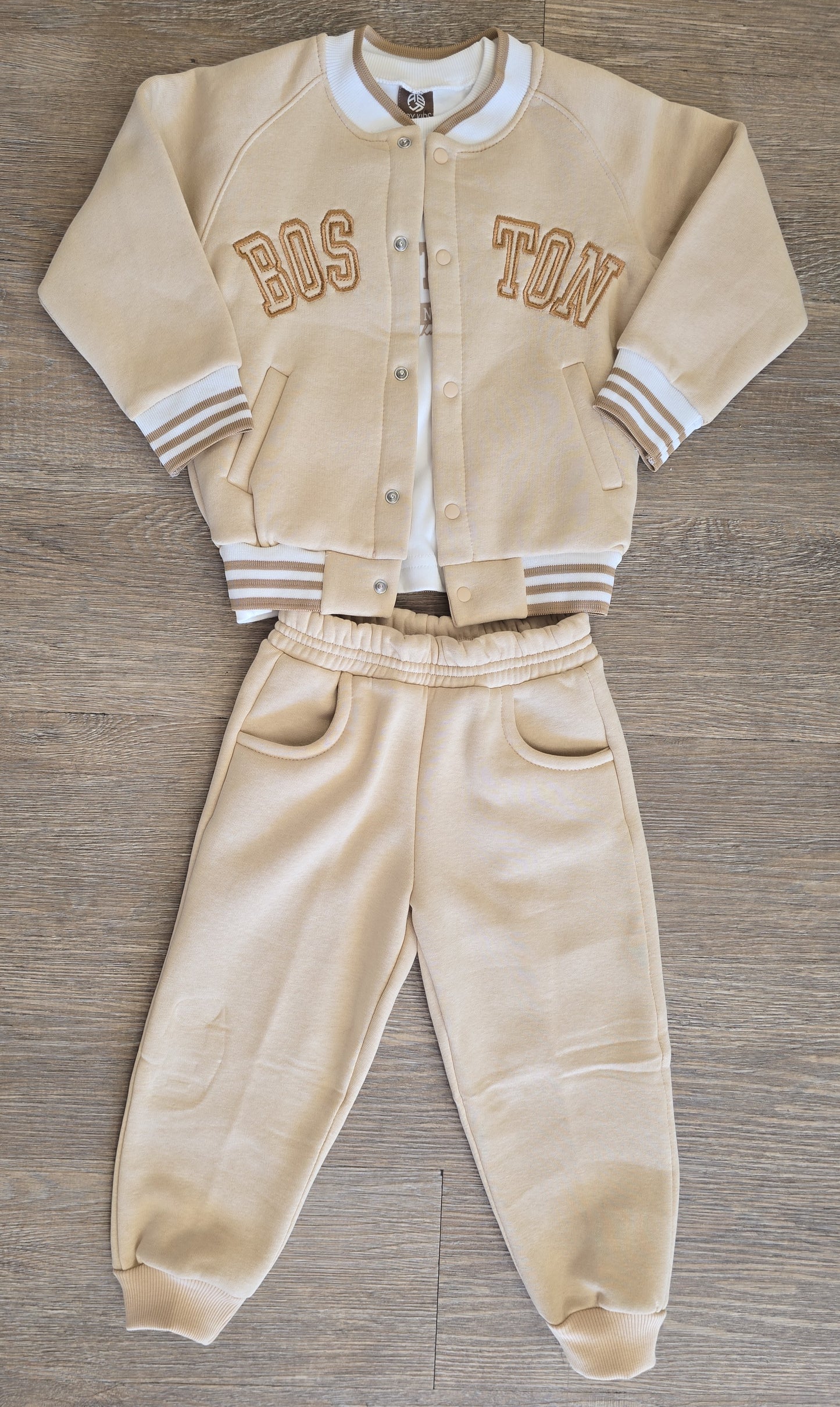 Ensemble Teddy "Boston" garçon  3 pièces 100% coton taille de 2 à 5 ans ref 5381 ALL FOR KIDS