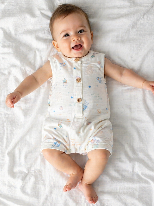 Combinaison bébé garçon gaze de coton taille de 3 à 12 mois ref 22 ALL FOR KIDS