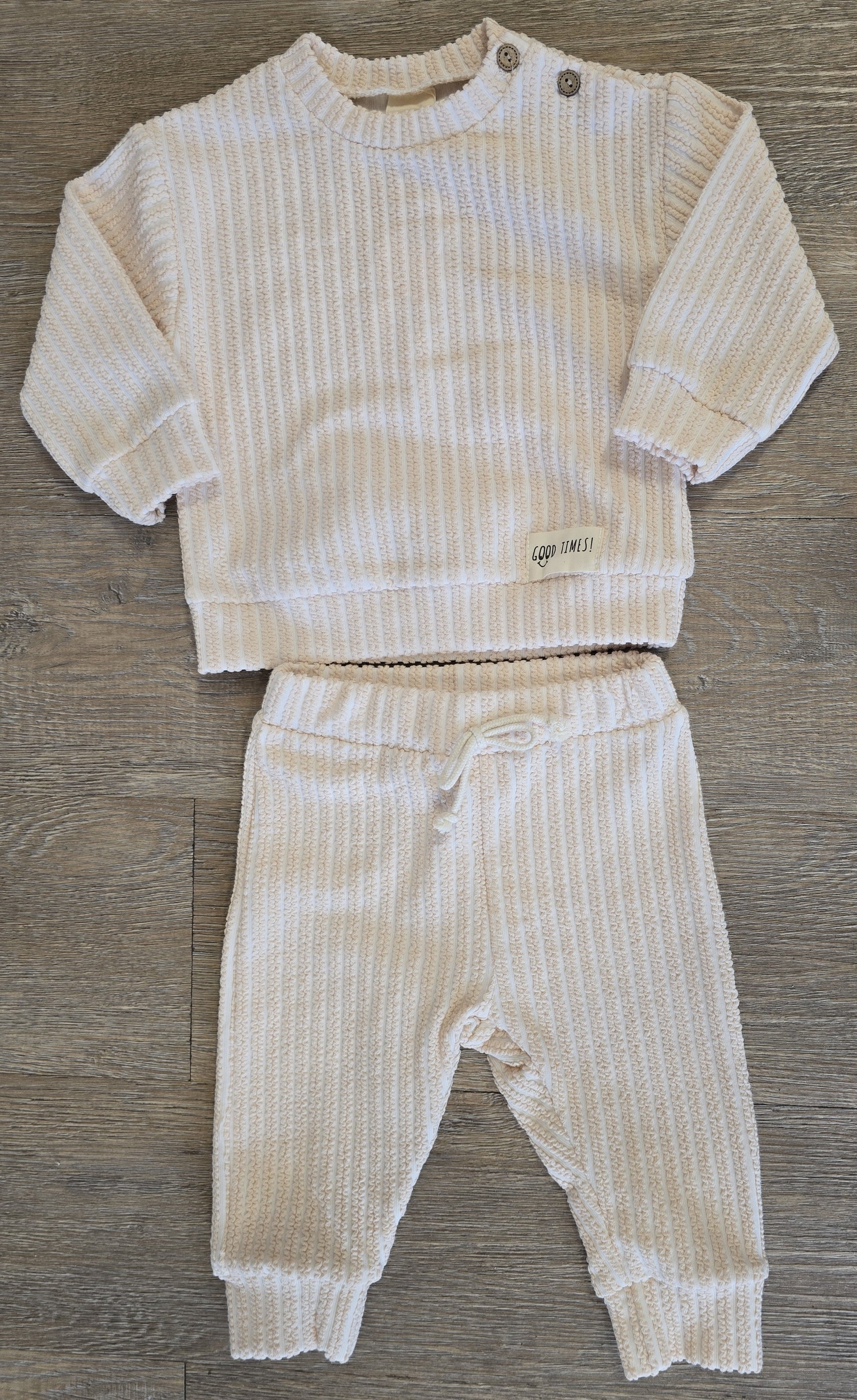 Ensemble bébé fille 100% coton taille de 6 à 18 mois ref 9955 ALL FOR KIDS