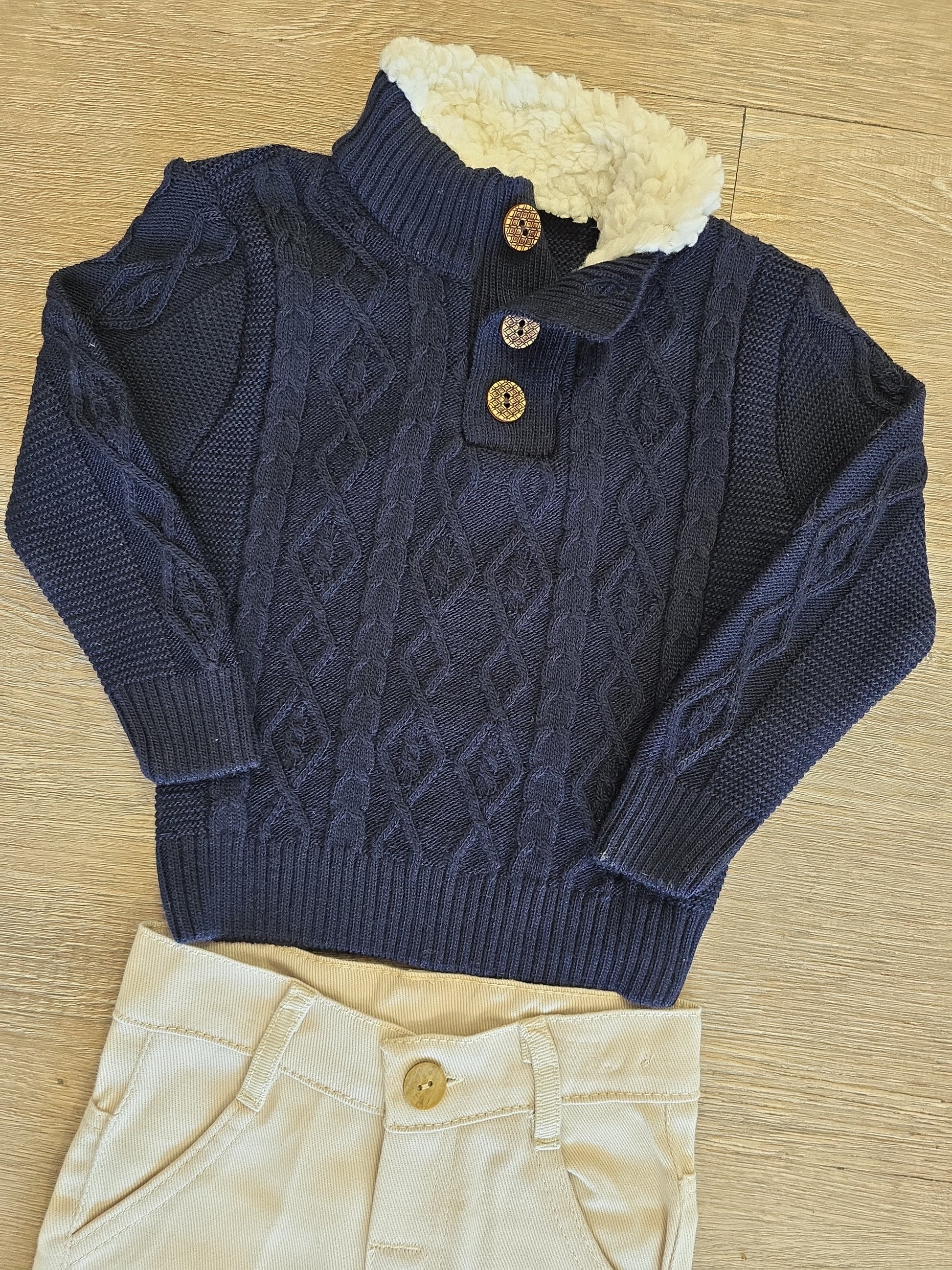 Ensemble garçon chic hiver 100% coton taille de 1 à 4 ans ref 3610 ALL FOR KIDS