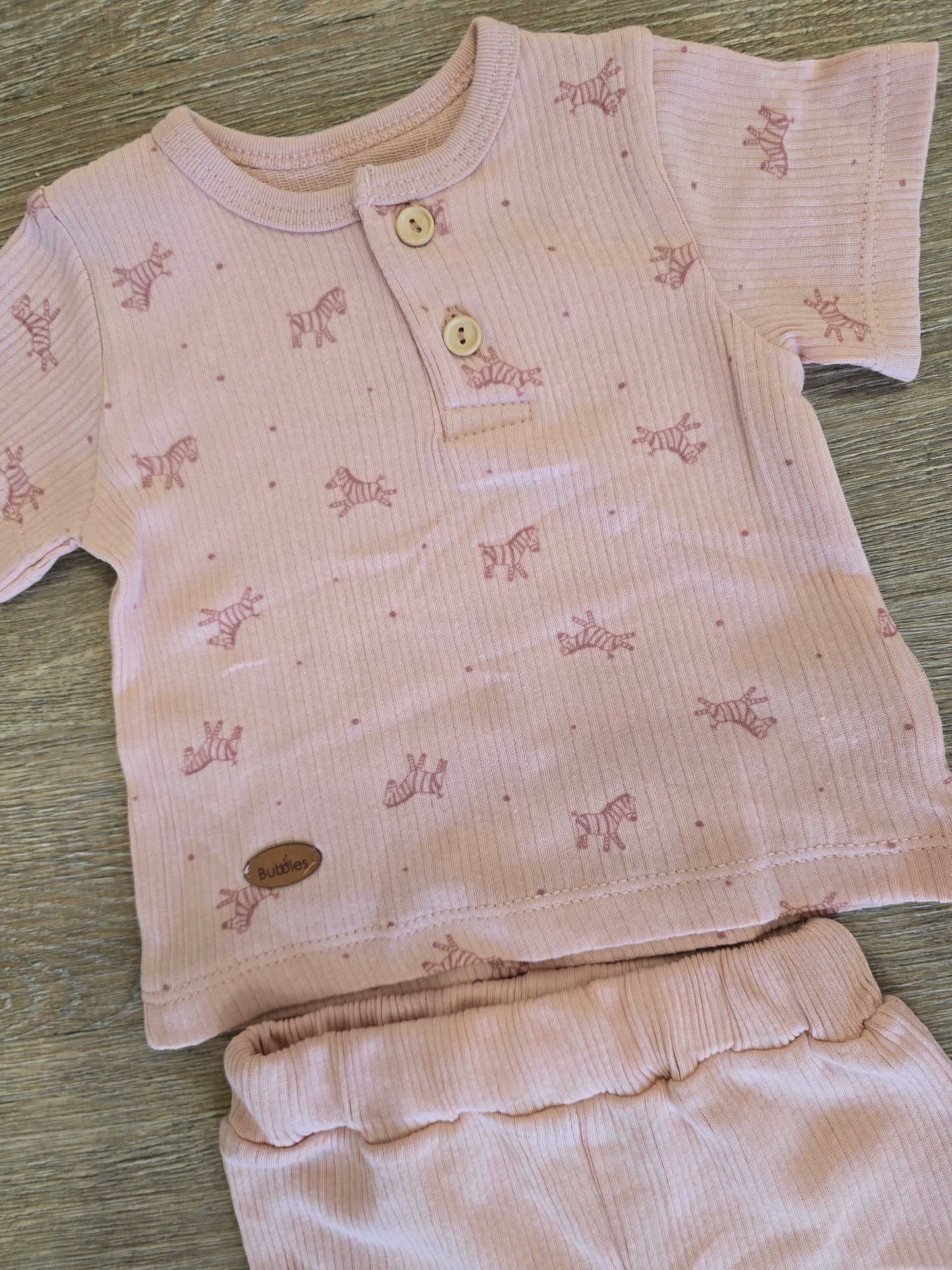 Ensemble bébé garçon coton beige taille de 3 à 12 mois ref 19 ALL FOR KIDS