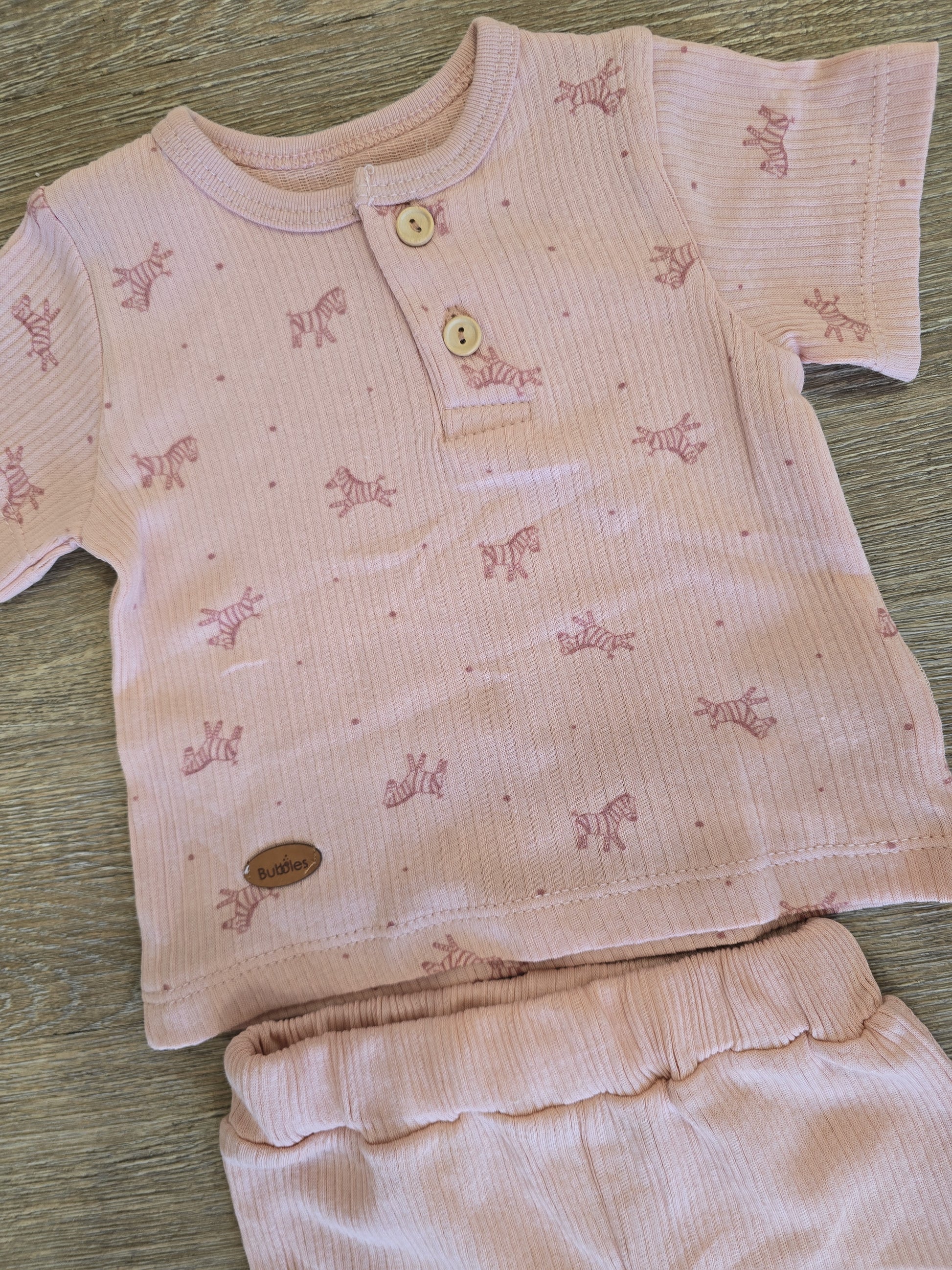 Ensemble bébé garçon coton beige taille de 3 à 12 mois ref 19 ALL FOR KIDS