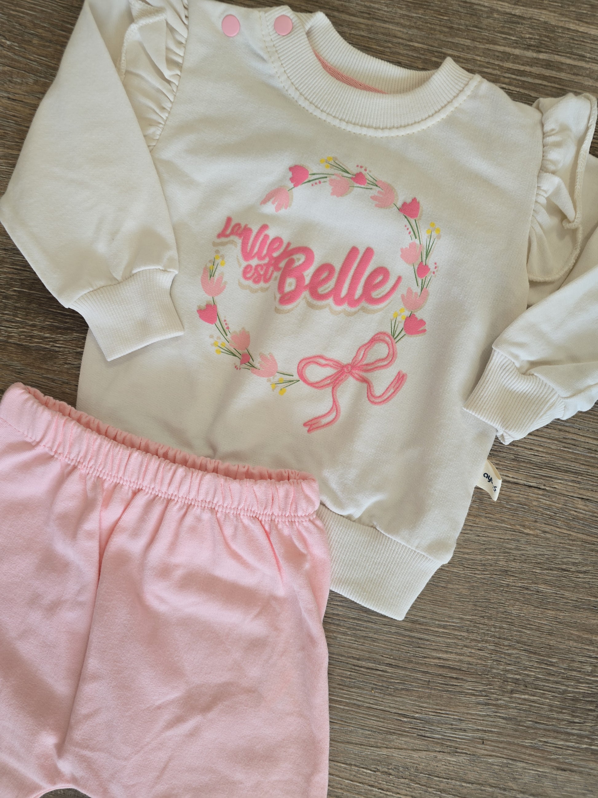 Ensemble bébé fille pull pantalon taille de 6 à 12 mois ALL FOR KIDS