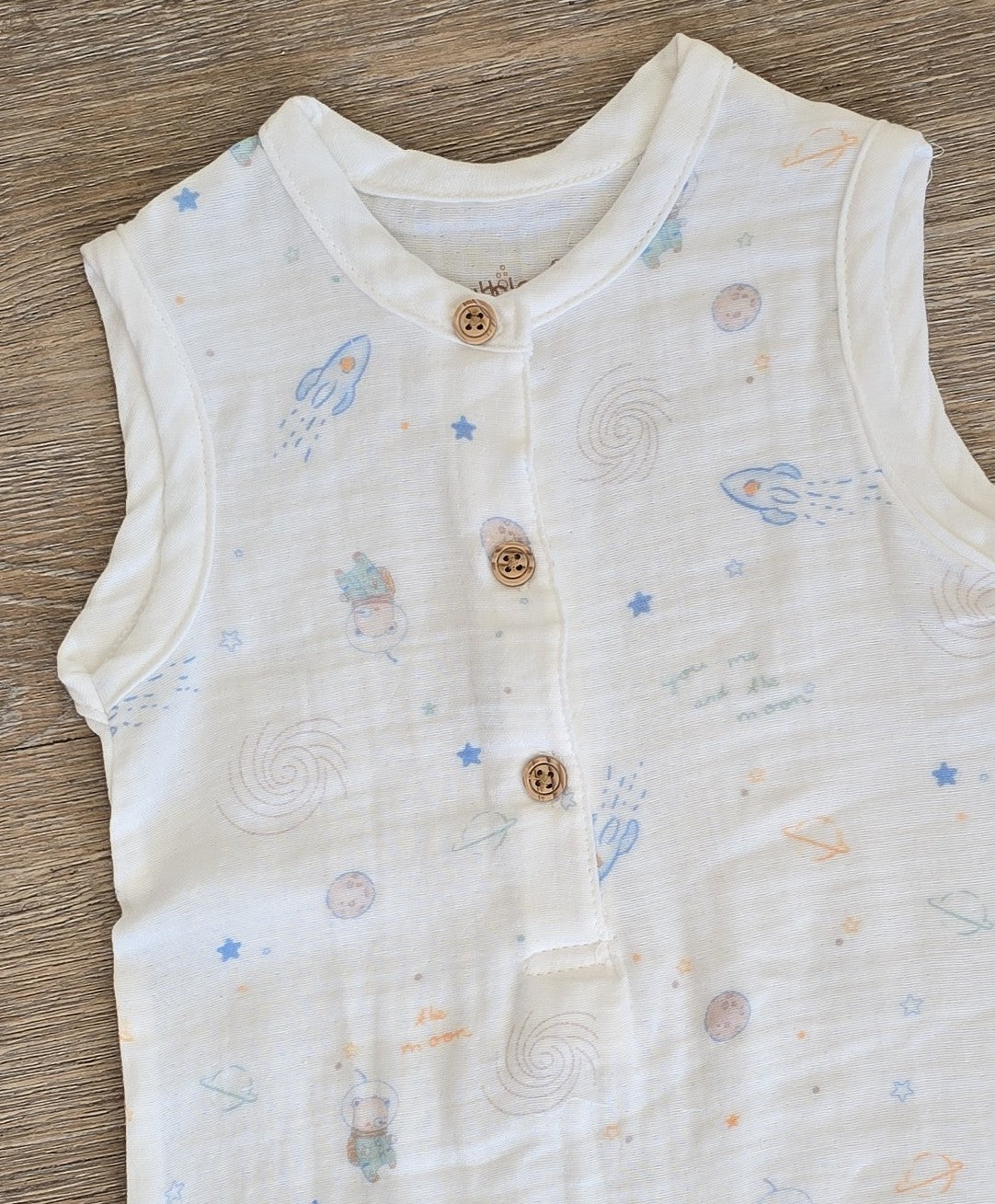 Combinaison bébé garçon gaze de coton taille de 3 à 12 mois ref 22 ALL FOR KIDS