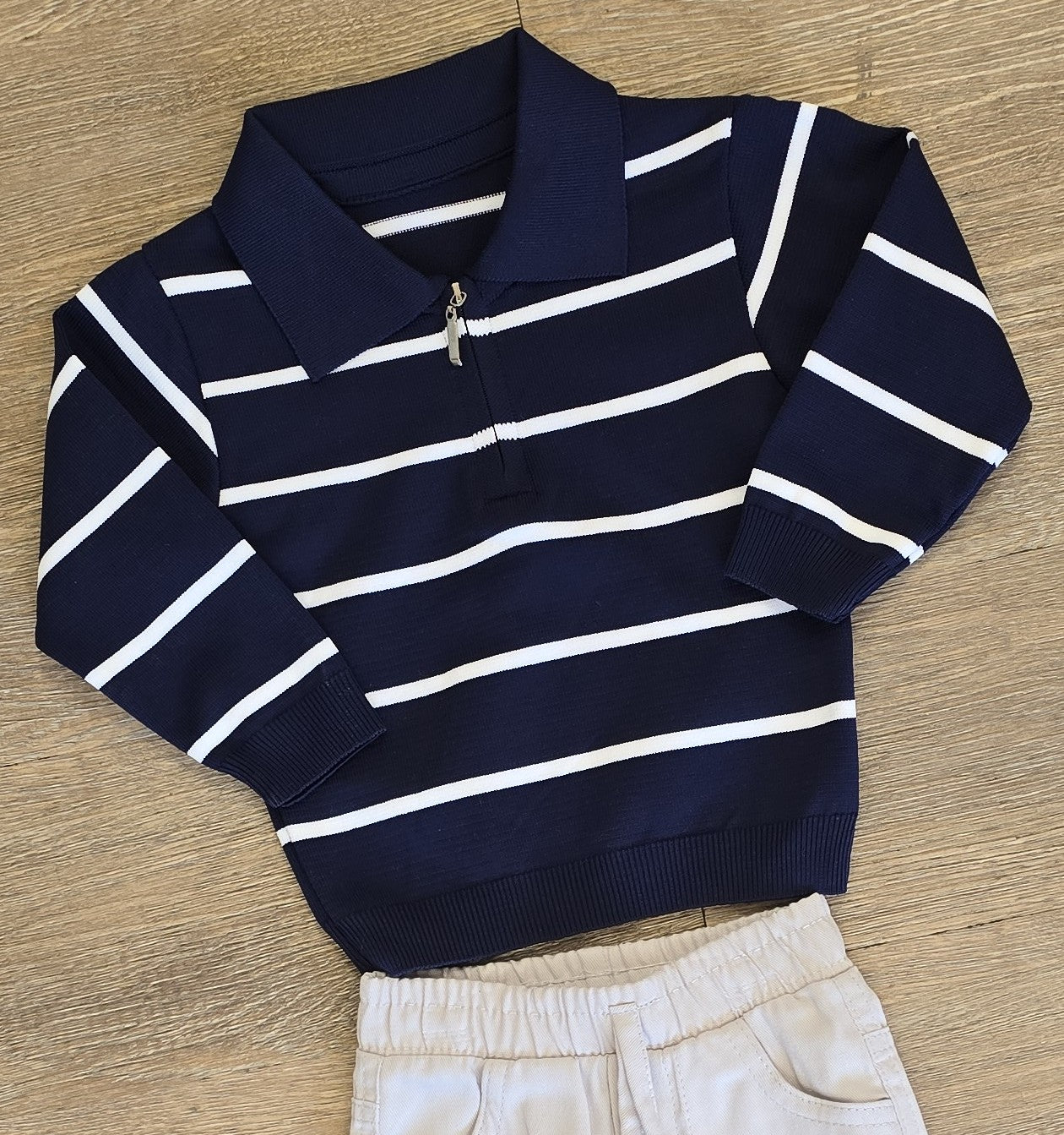 Ensemble bébé garçon rayé 2 pièces taille de 6 à 18 mois ALL FOR KIDS