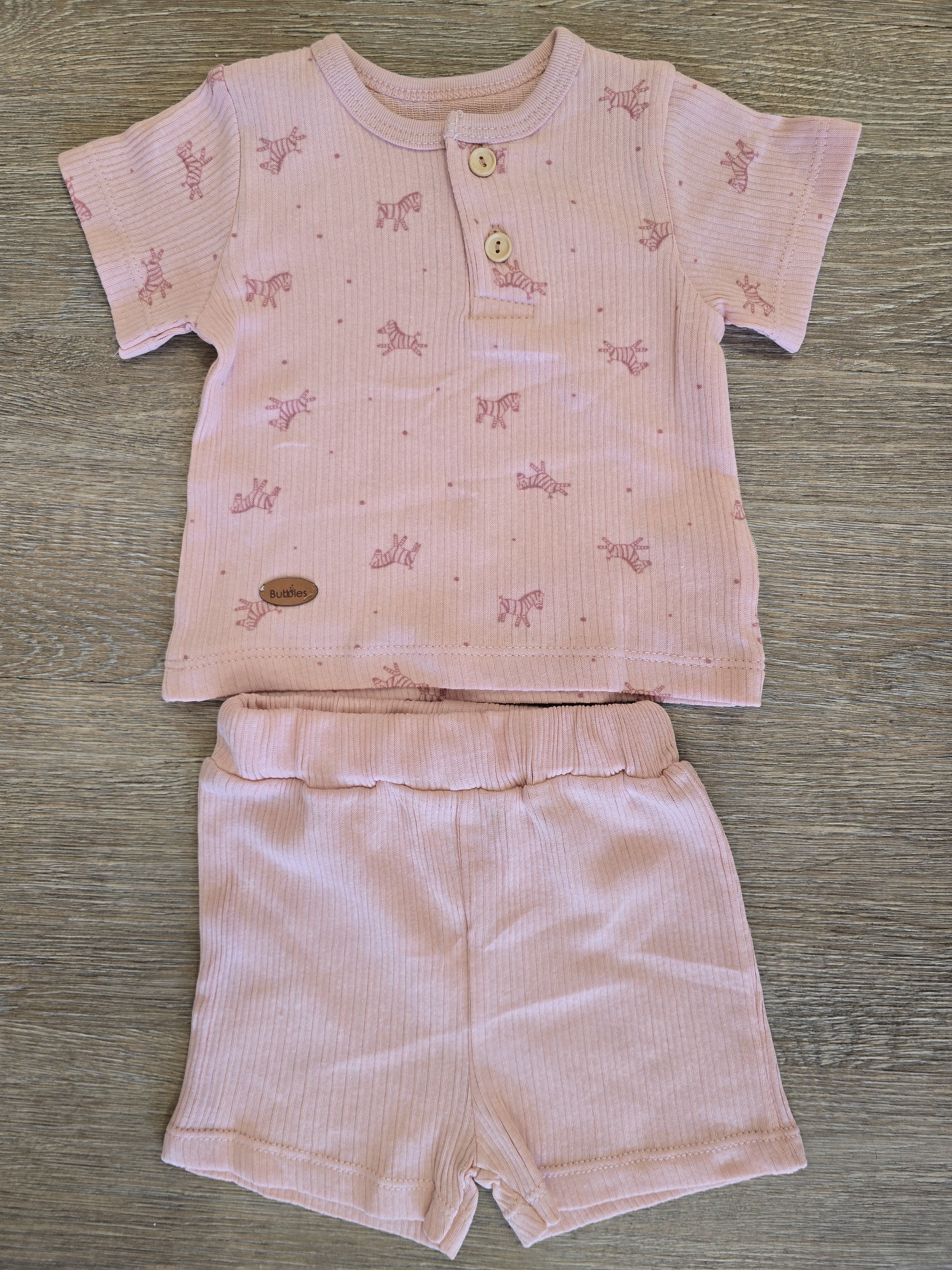 Ensemble bébé garçon coton beige taille de 3 à 12 mois ref 19 ALL FOR KIDS