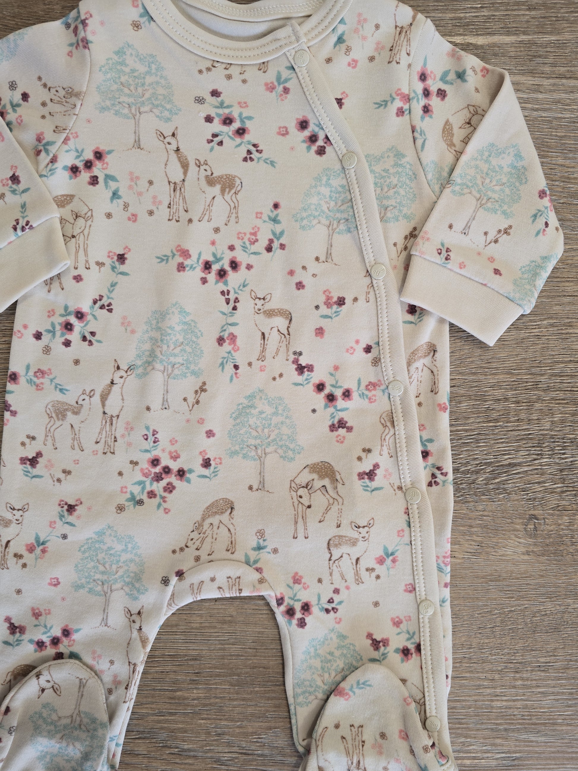 Pyjama bébé fille et bonnet assorti taille de 0 à 6 mois 100% coton ref 3124 ALL FOR KIDS
