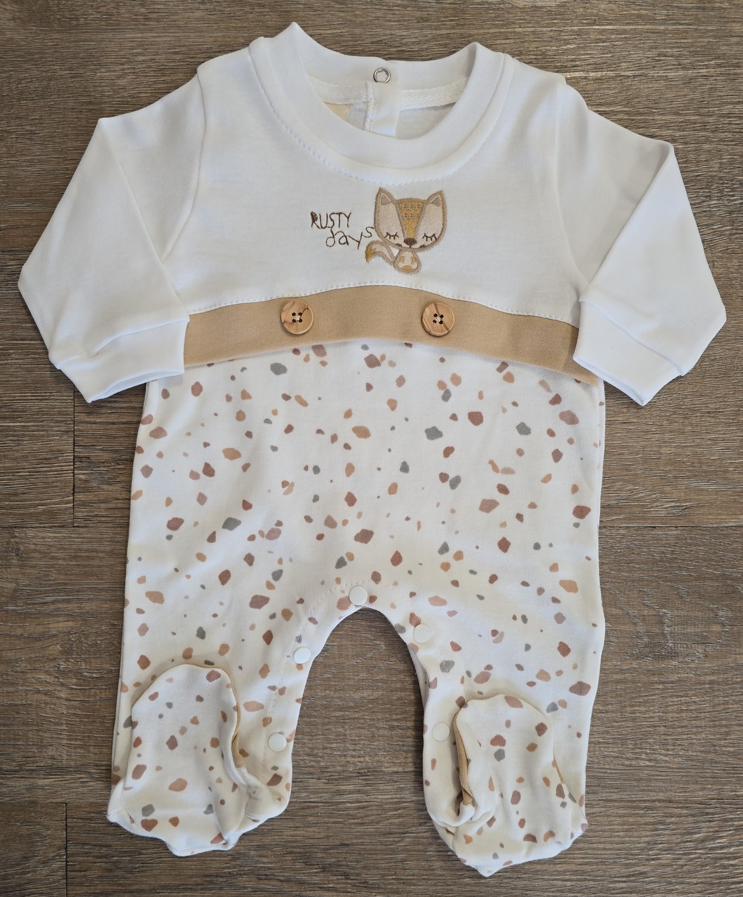 Pyjama bébé mixte renard taille de 3 à 9 mois 100% coton ref 1152 ALL FOR KIDS