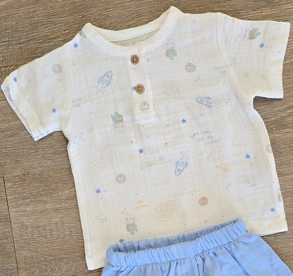 Ensemble bébé garçon gaze de coton taille de 3 à 18 mois ref 21 ALL FOR KIDS