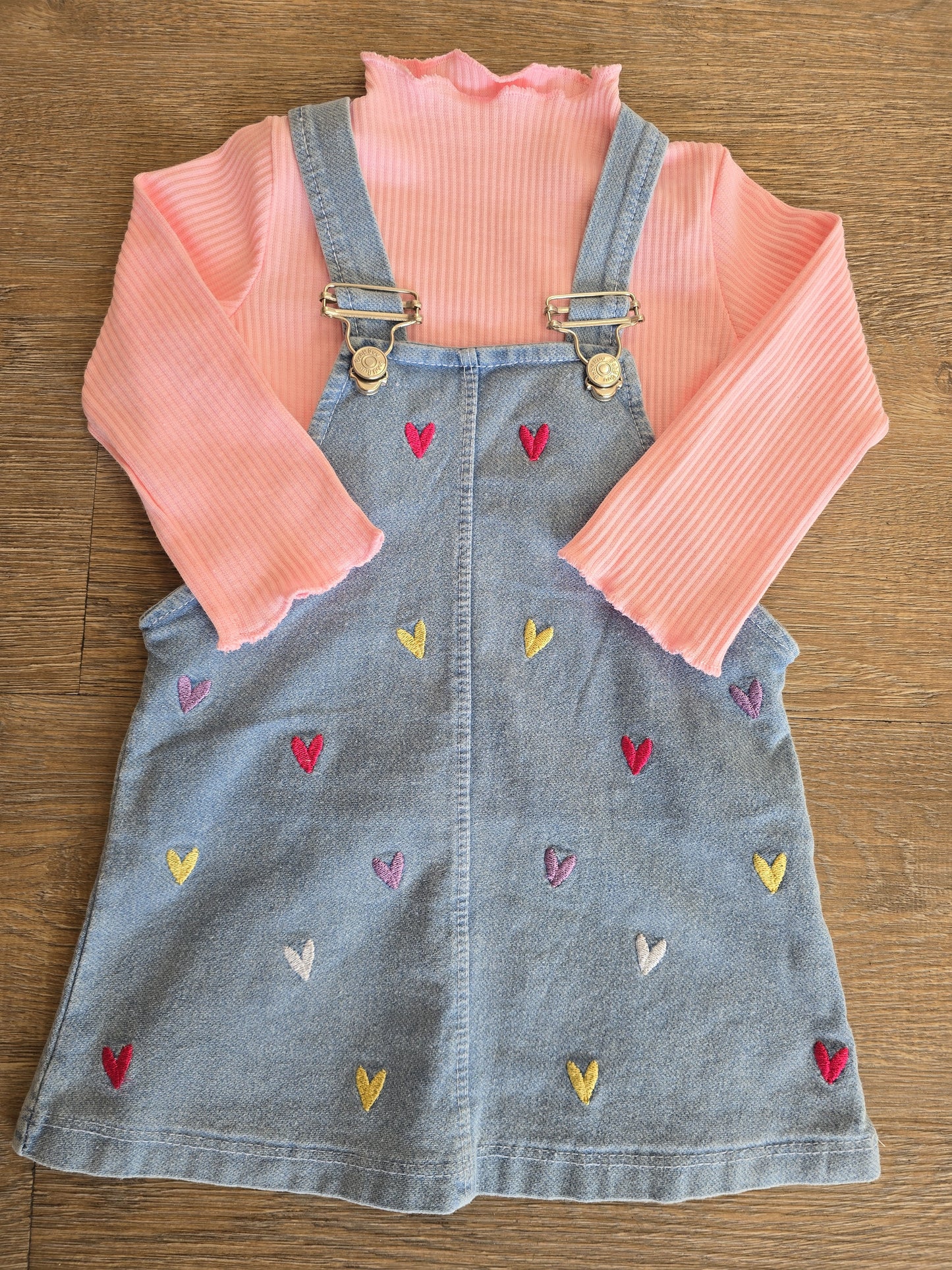 Ensemble salopette effet jean taille de 9 à 24 mois 100% coton ref 0343