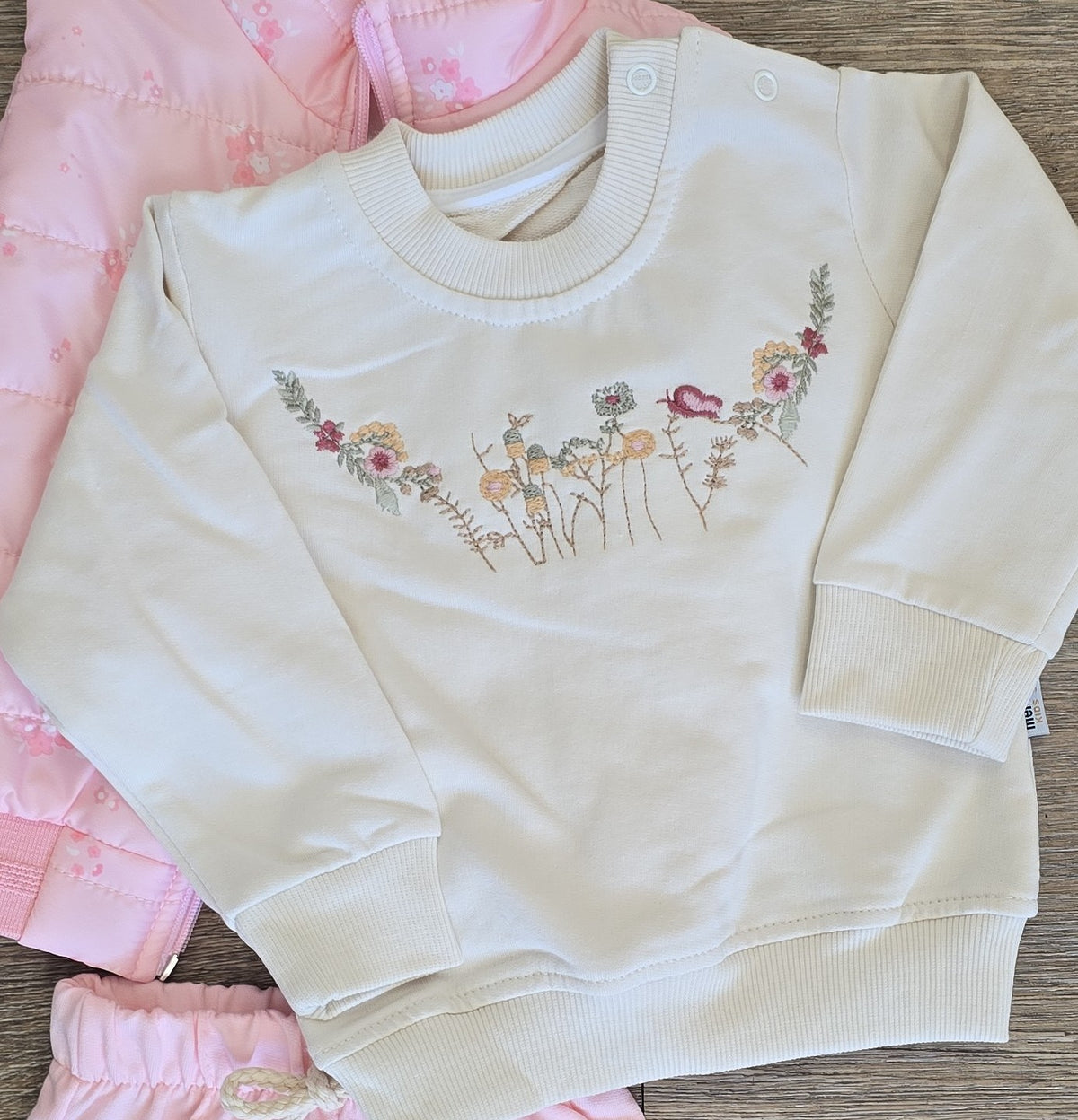 Ensemble fille manteau sans manche pull et pantalon ALL FOR KIDS