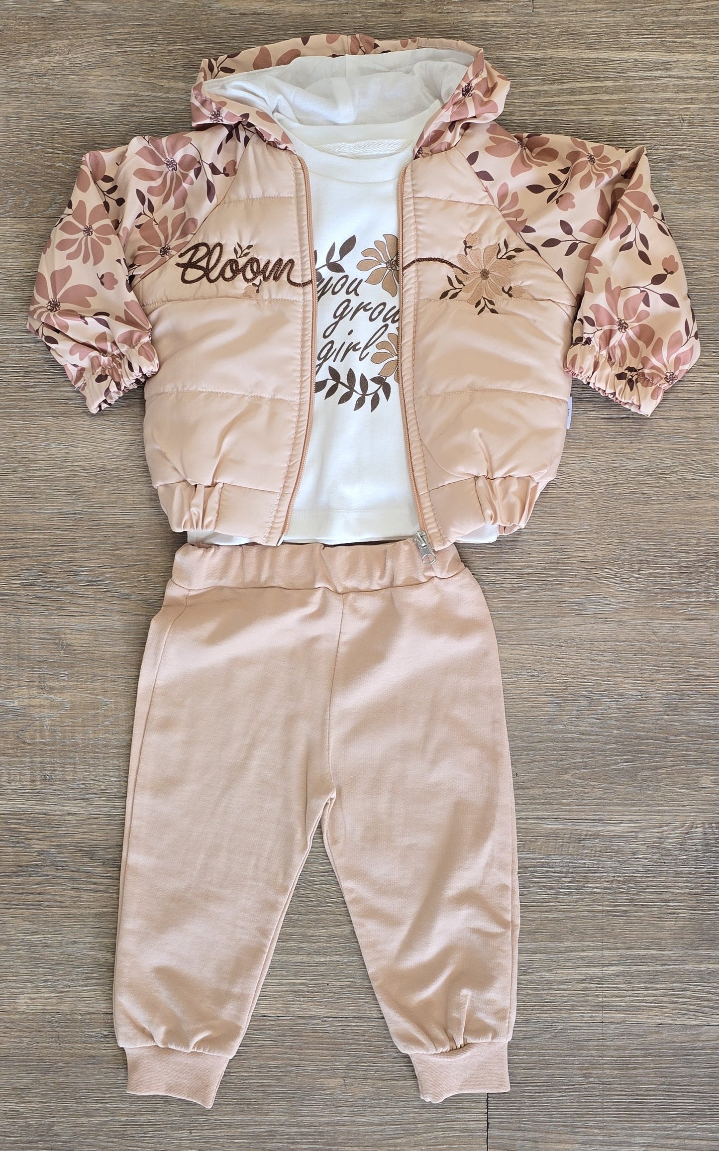 Ensemble 3 pieces manteau imperméable tee-shirt pantalon ALL FOR KIDS