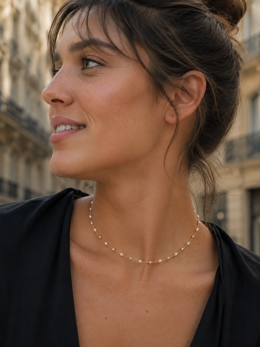 Collier femme perles noires et perles dorées (Copie) ALL FOR KIDS