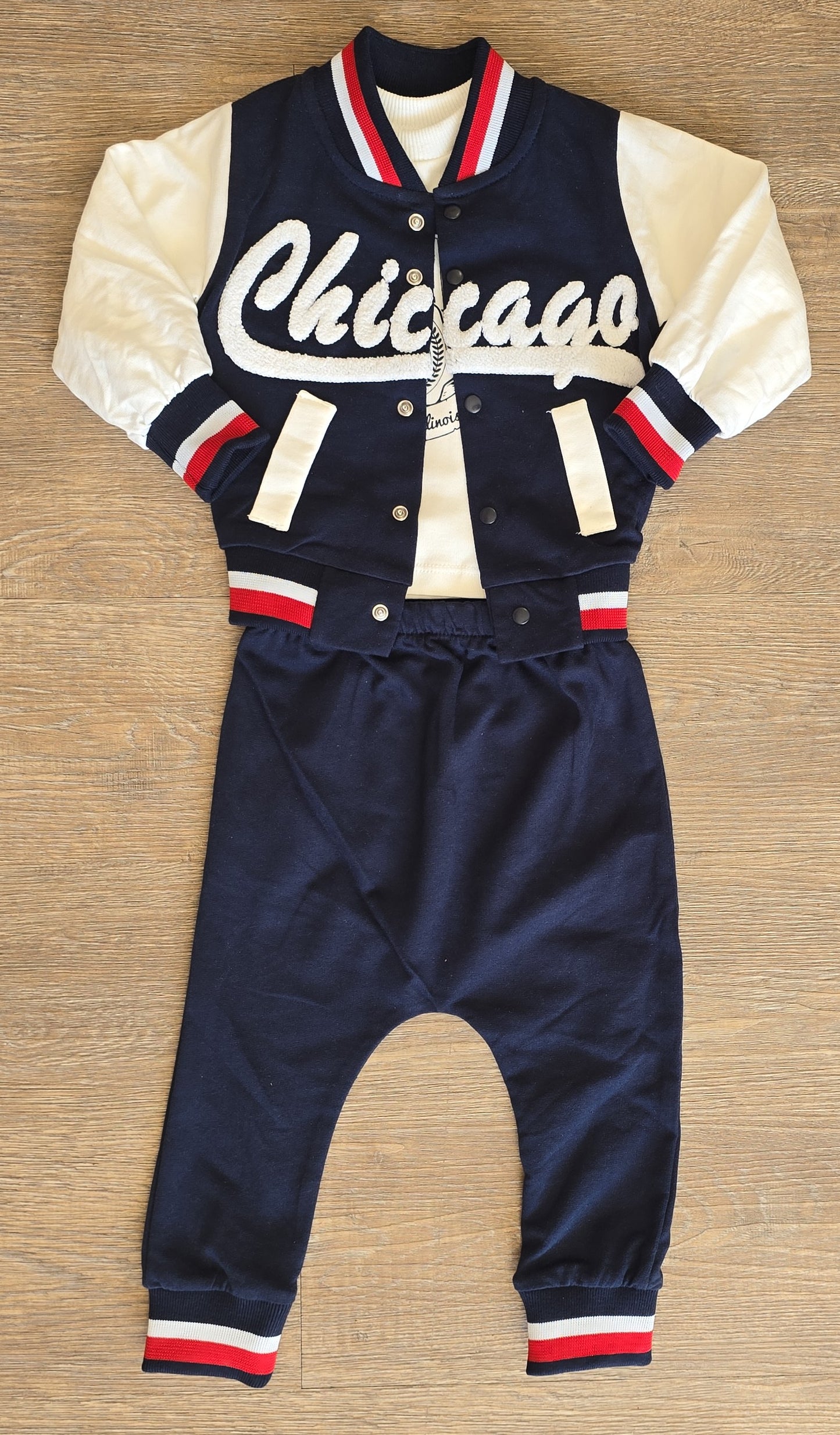 Ensemble bébé veste Teddy CHICAGO garçon taille de 6 à 12 mois ref 1359 ALL FOR KIDS