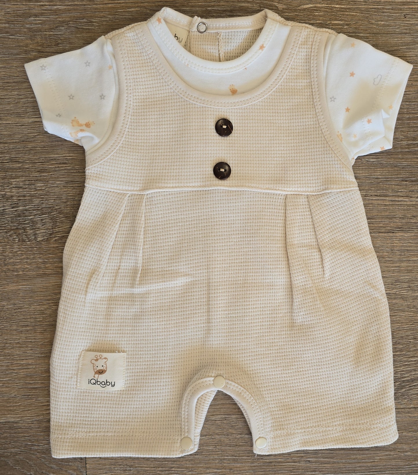 Barboteuse bébé mixte coton taille de 0 à 6 mois ref 1218 ALL FOR KIDS