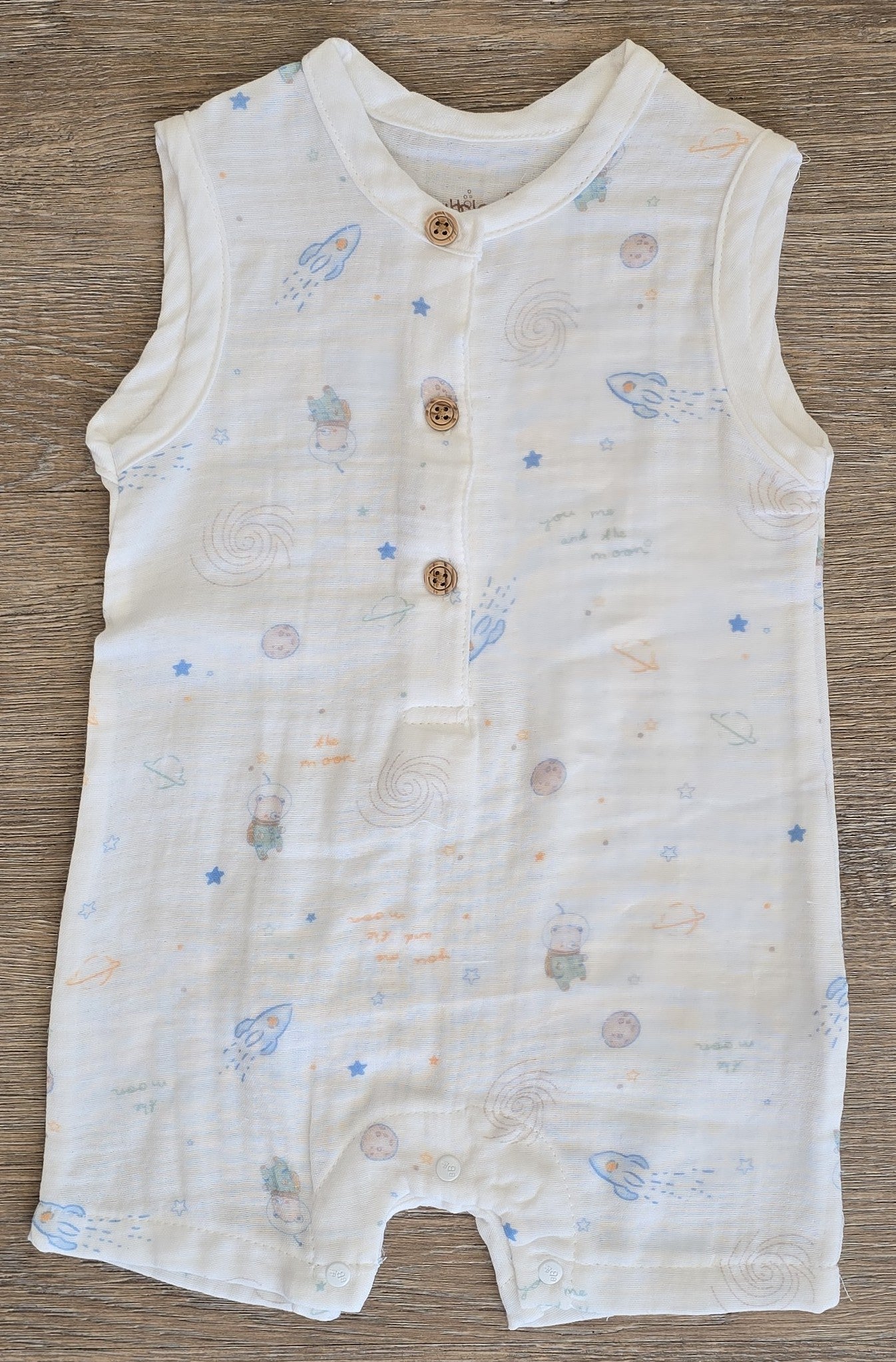 Combinaison bébé garçon gaze de coton taille de 3 à 12 mois ref 22 ALL FOR KIDS