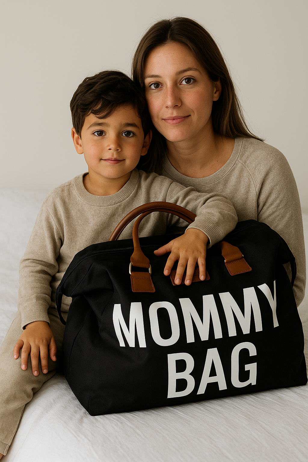 Sac à langer rigide MOMMY BAG noir – Grand format maternité ref 1001 ALL FOR KIDS