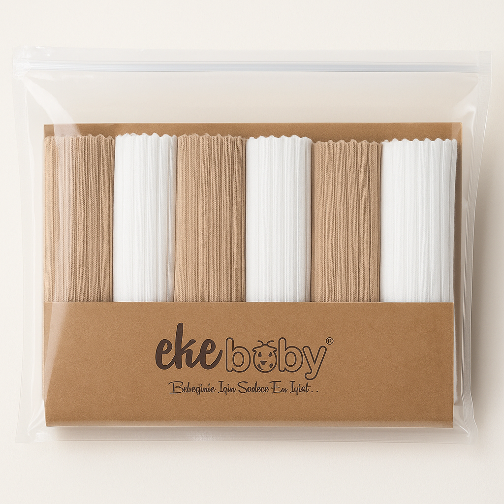 Détail serviettes bébé en coton biologique