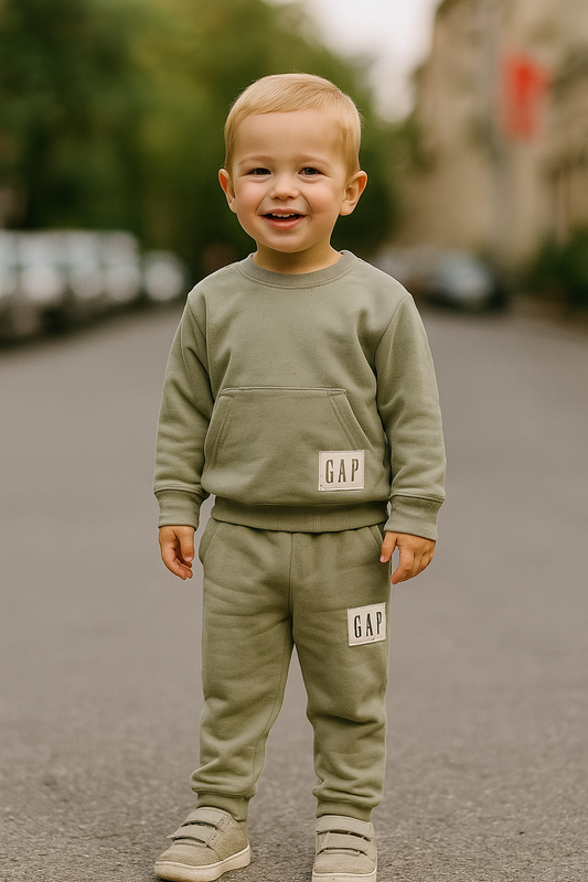 Jogging garçon vert GAP dernière taille 3 ans 100% coton ref 5557 ALL FOR KIDS