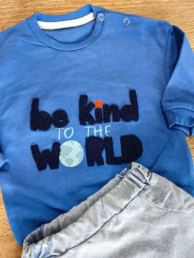 Tenue bébé garçon Be Kind en coton tailles 9 et 12 mois All for Kids